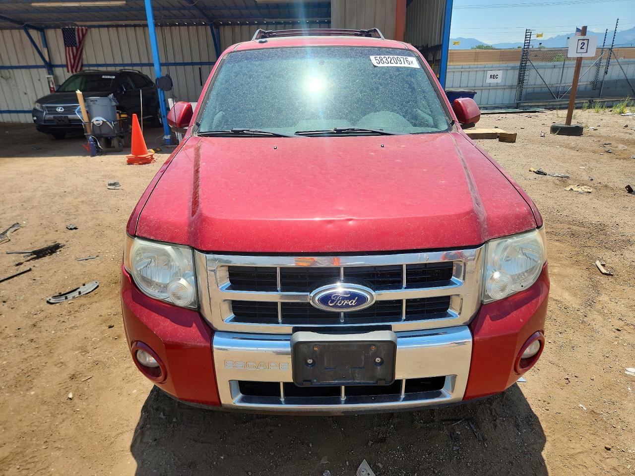 2012 Ford Escape Limited Red vin: 1FMCU9EG8CKB78593