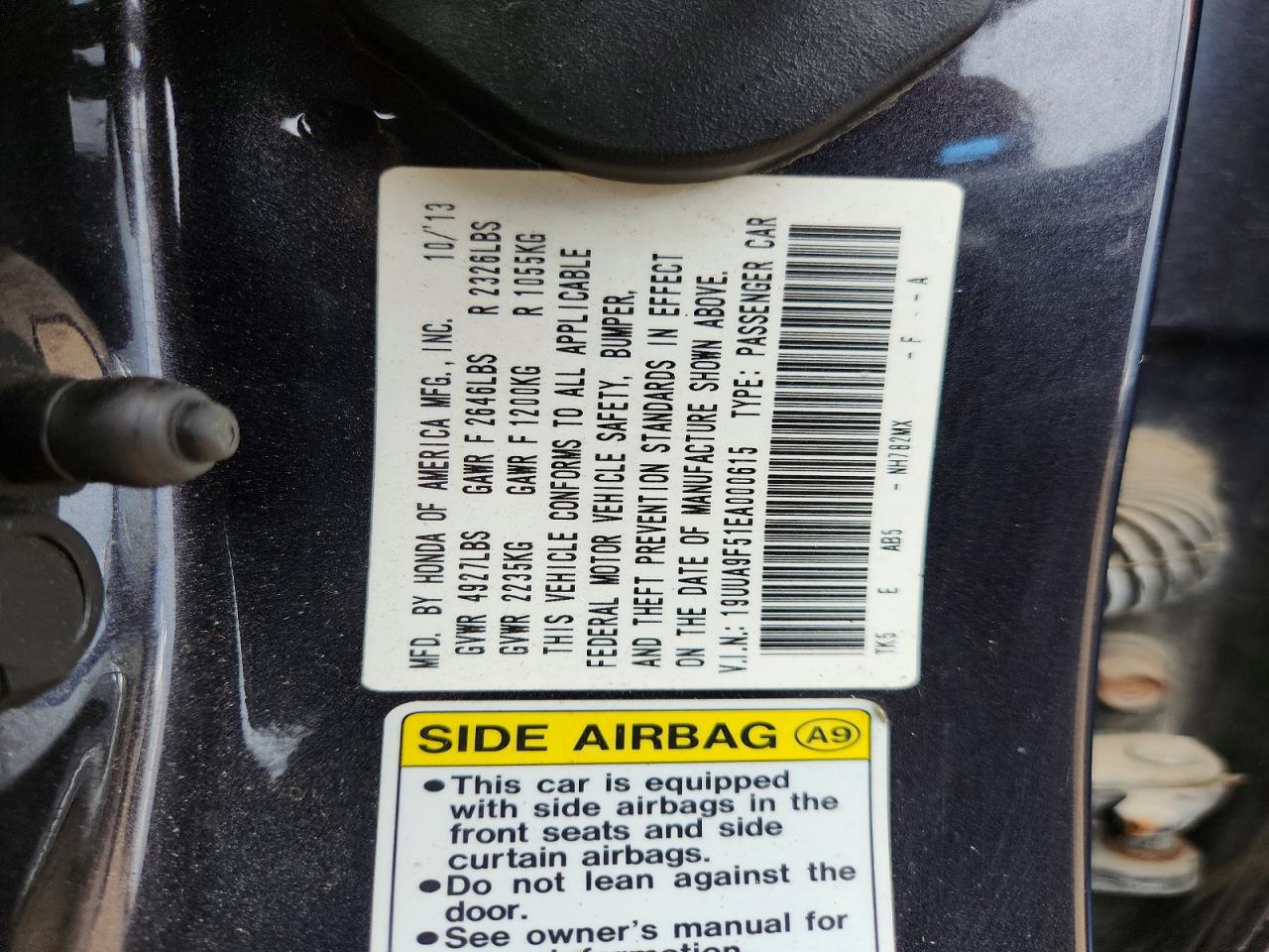 2014 Acura Tl Tech Черный vin: 19UUA9F51EA000615
