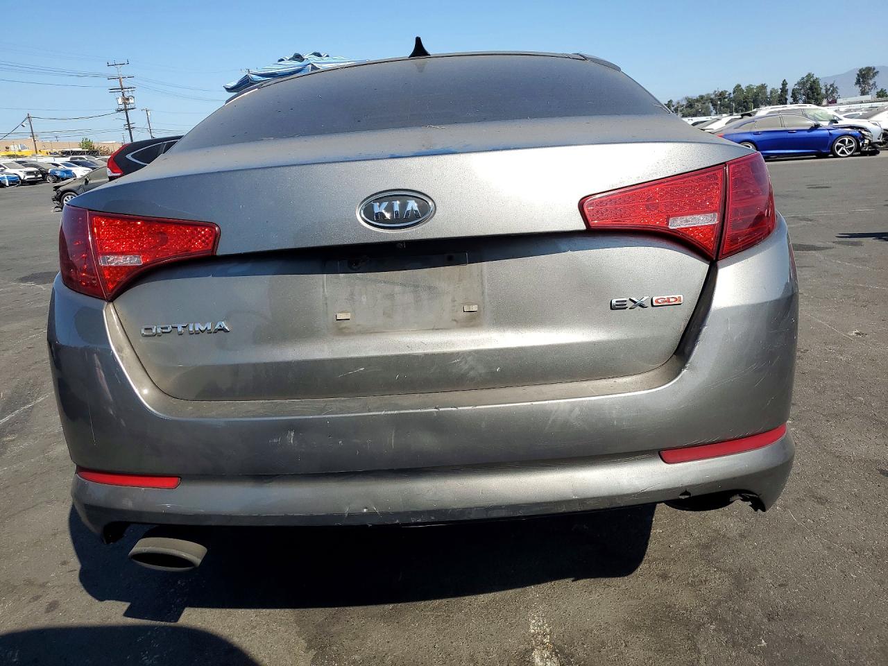 2012 Kia Optima Ex Gray vin: 5XXGN4A72CG075532