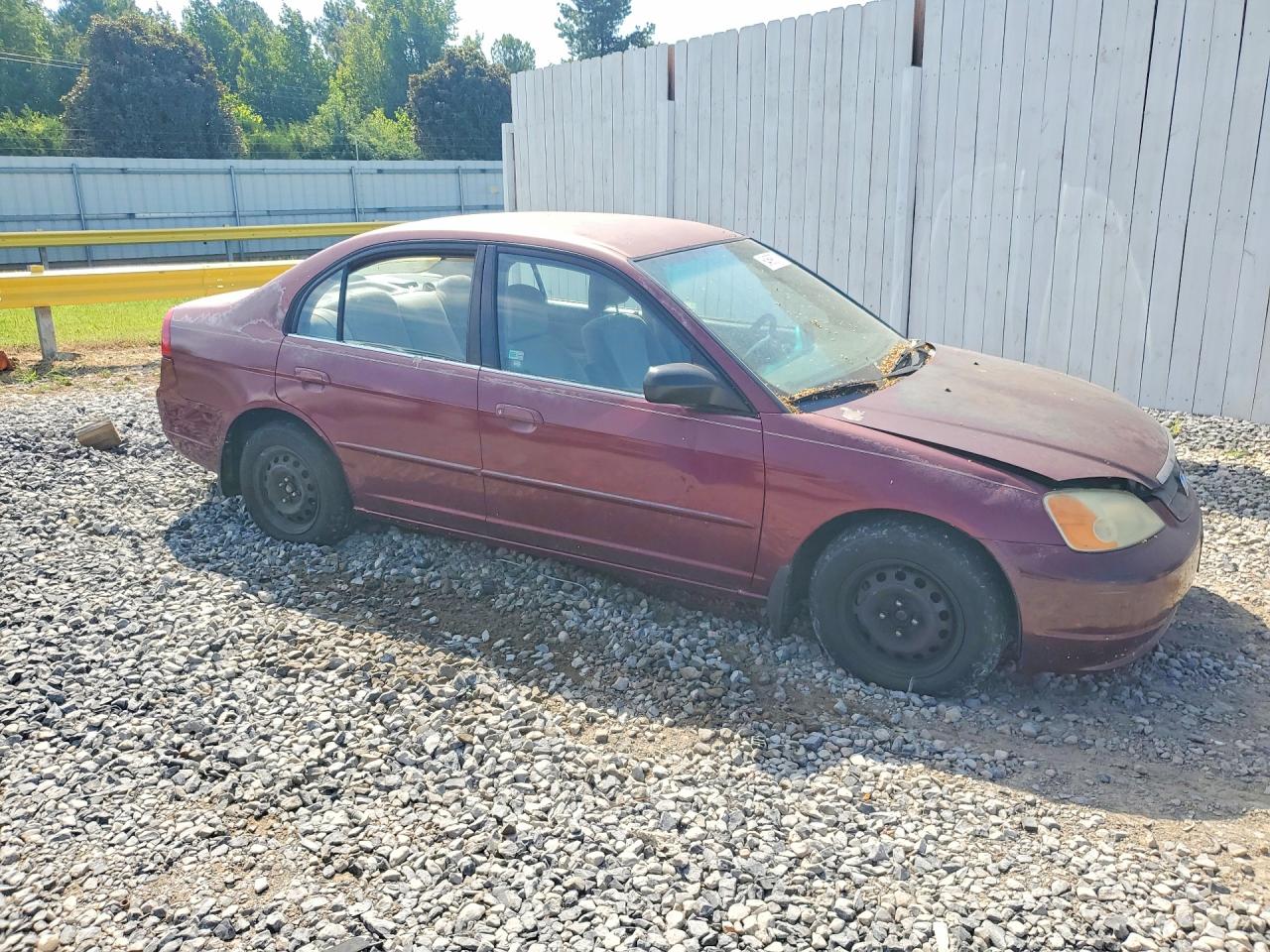 2002 Honda Civic Lx Бордовый vin: 2HGES16522H599055