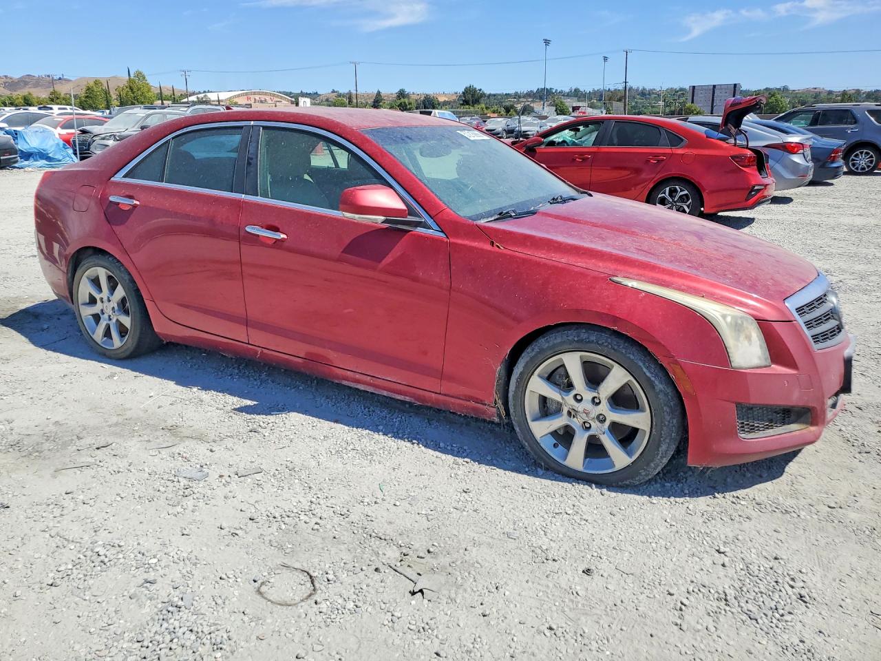 2013 Cadillac Ats Luxury Burgundy vin: 1G6AB5R33D0109568