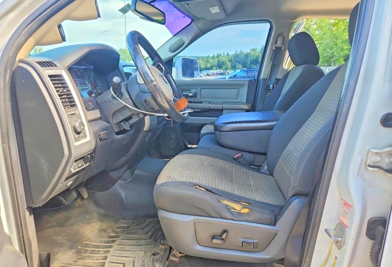 2010 Dodge Ram 2500 White vin: 3D7UT2CLXAG125455