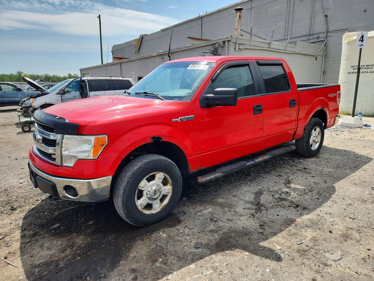 2014 Ford F150 Supercrew Красный vin: 1FTFW1EFXEFA85106