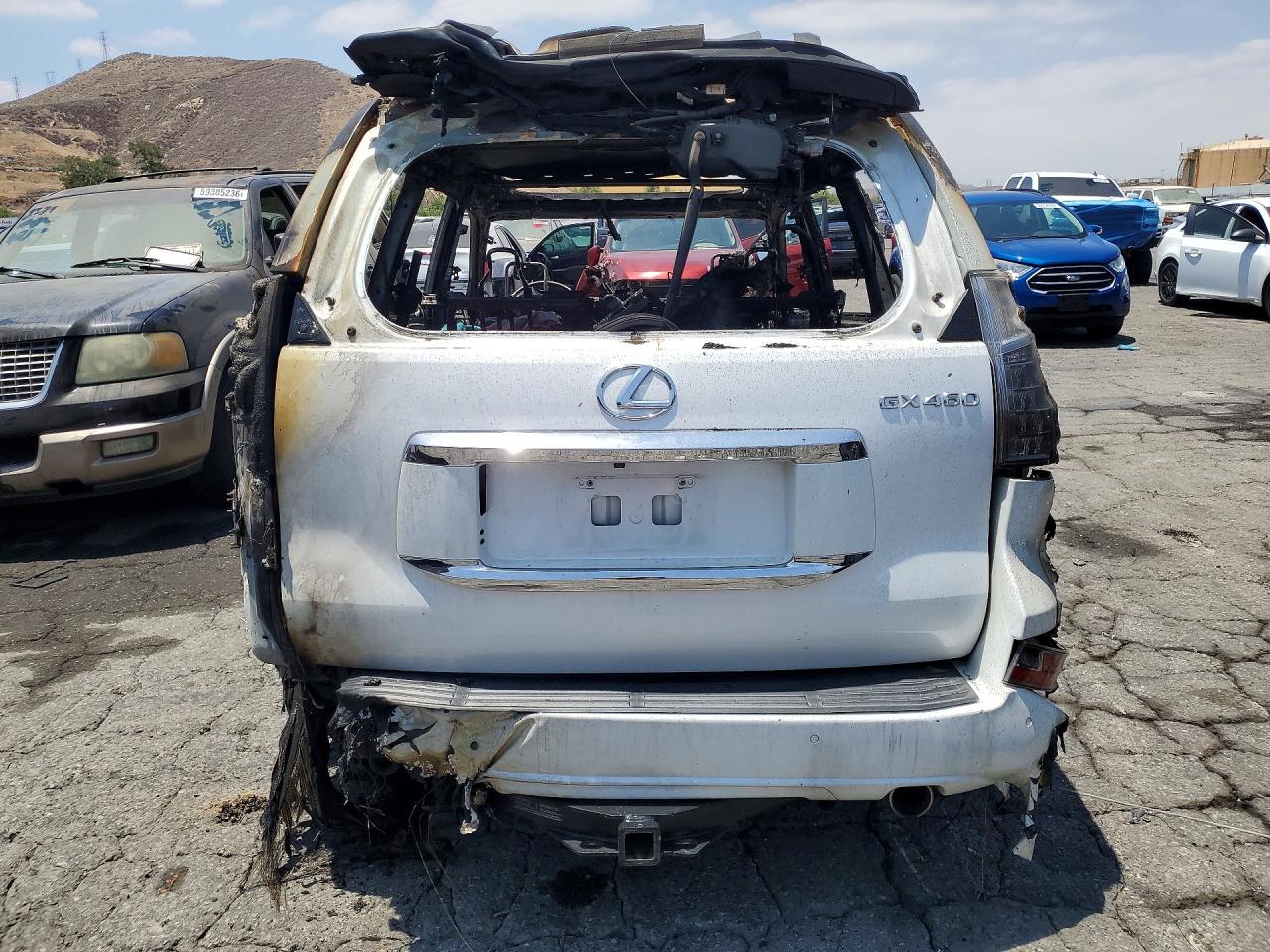 2014 Lexus Gx 460 White vin: JTJBM7FX7E5067373