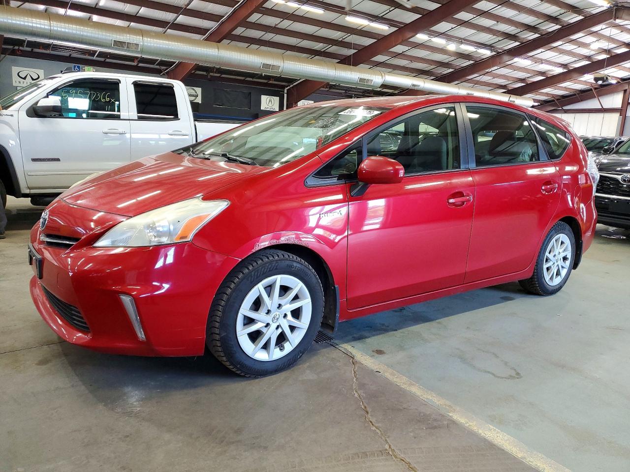 2013 Toyota Prius V Three Red vin: JTDZN3EU4D3190475