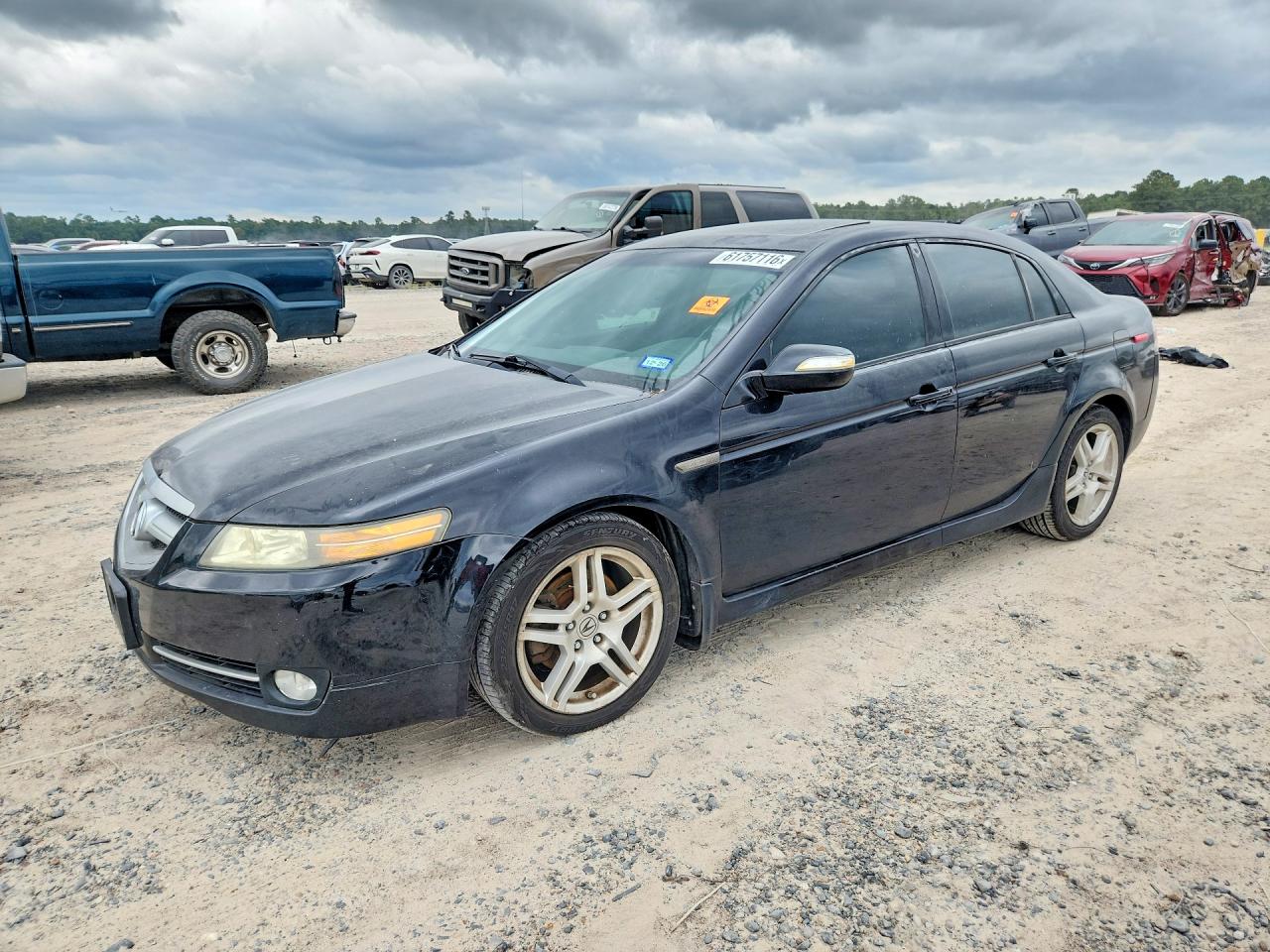 2007 Acura Tl Black vin: 19UUA66207A019647