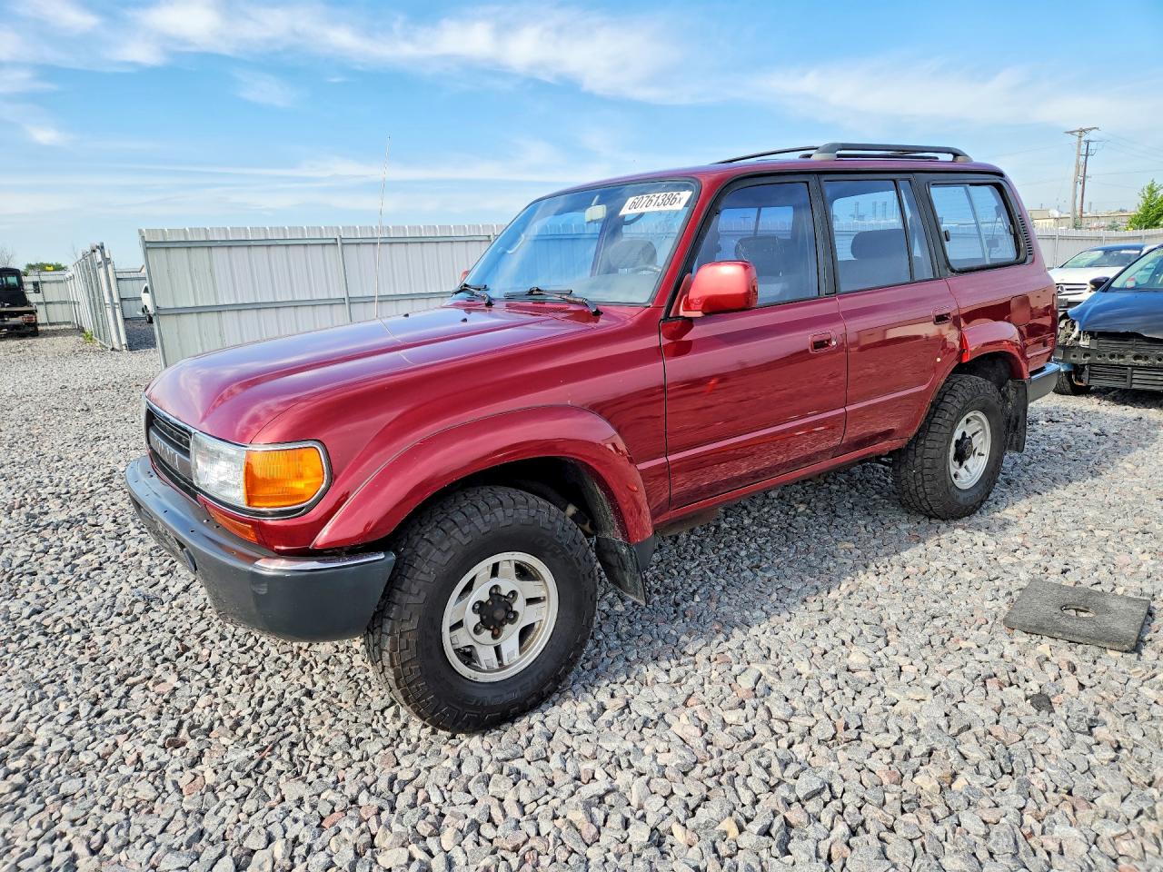 1991 Toyota Land Cruiser Fj80 Red vin: JT3FJ80W1M0012632
