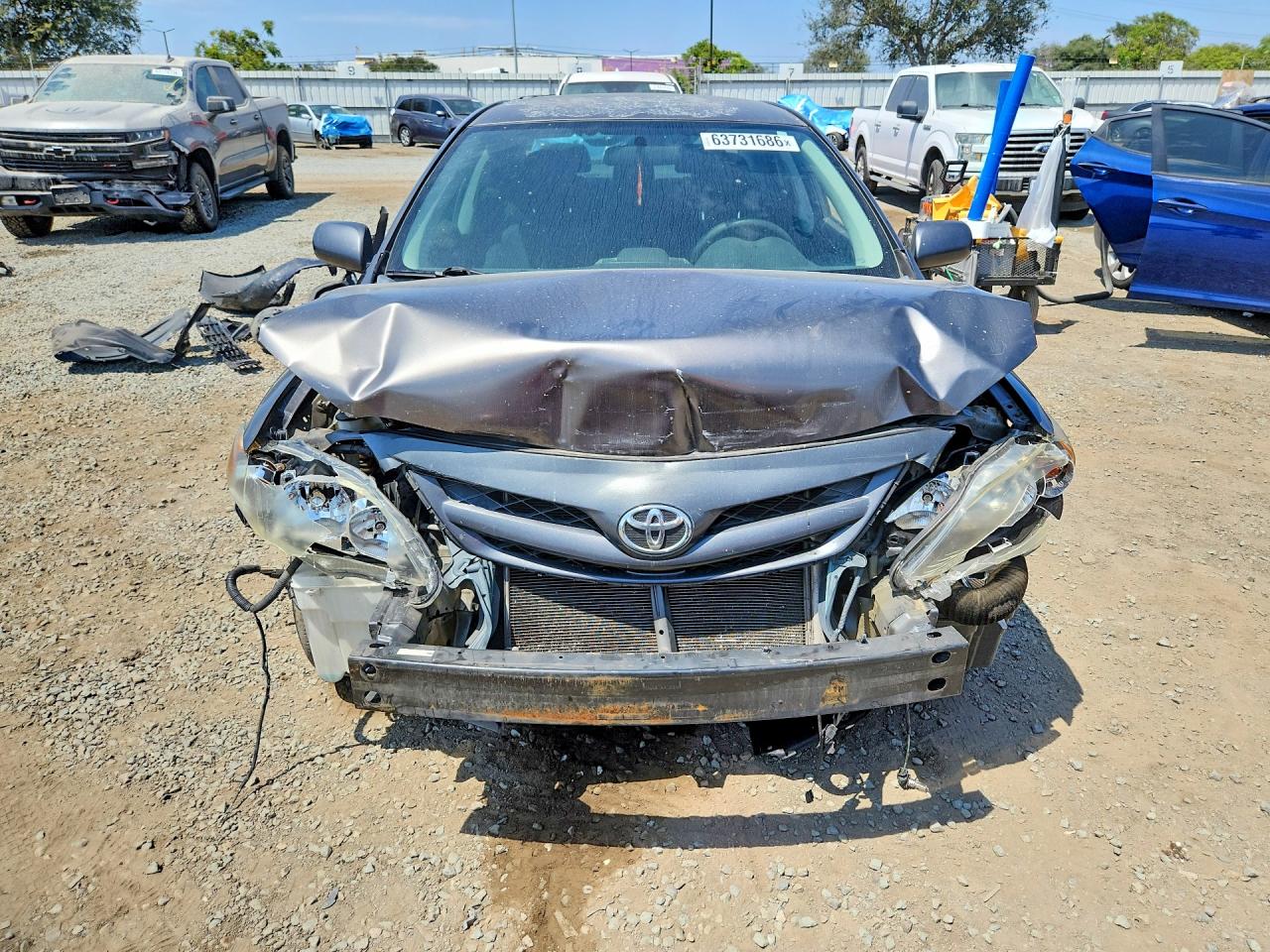 2012 Toyota Corolla S Серый vin: 5YFBU4EE5CP053506