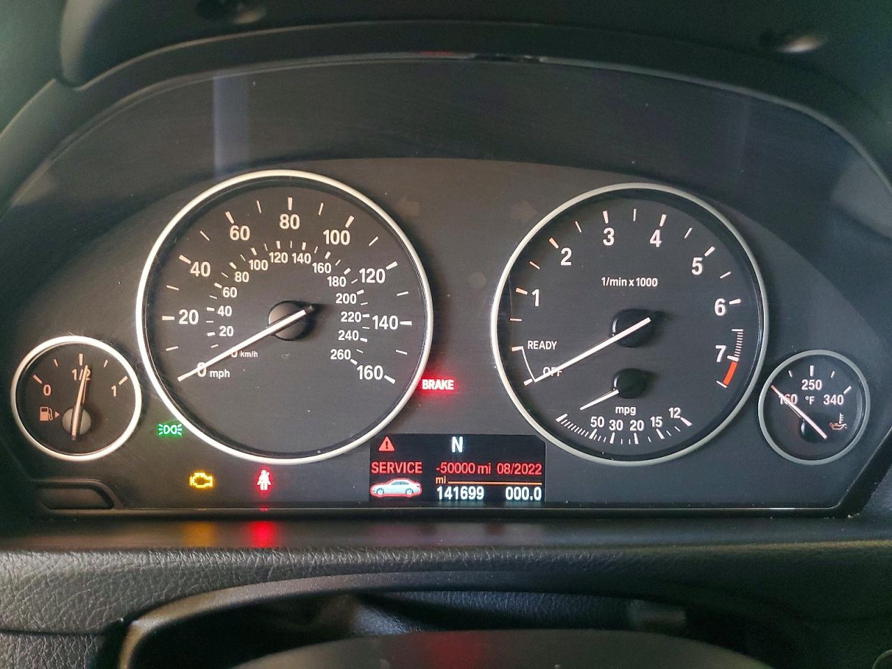 2014 Bmw 320 I Black vin: WBA3B1G51ENS77634