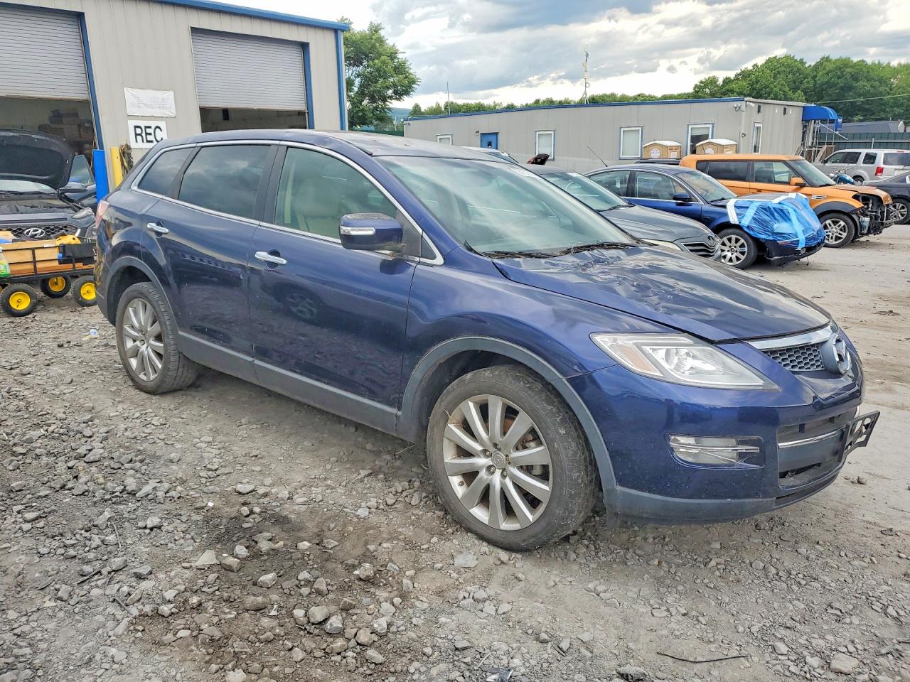 2007 Mazda Cx-9 Blue vin: JM3TB38Y370114157
