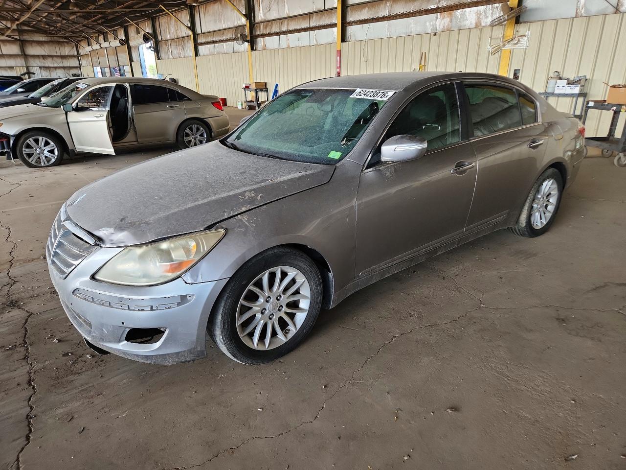 2011 Hyundai Genesis 3.8l Silver vin: KMHGC4DE6BU118340