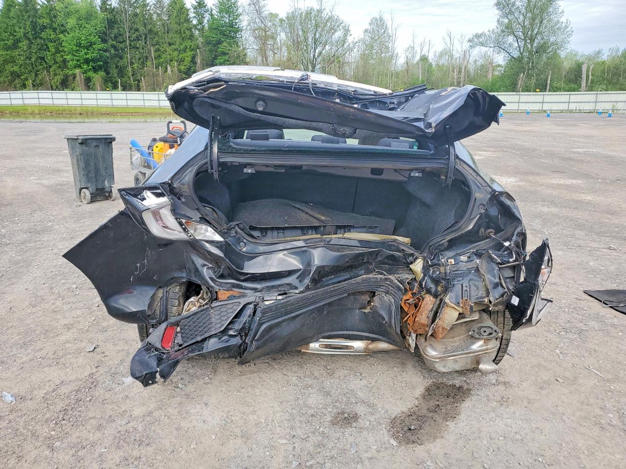 2017 Honda Civic Ex Черный vin: 2HGFC3B39HH357289