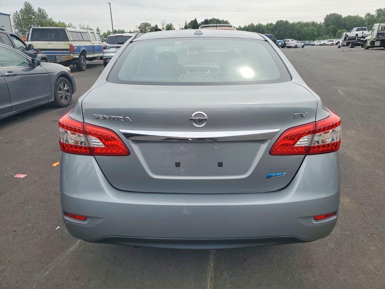 2013 Nissan Sentra S Silver vin: 3N1AB7AP8DL787262