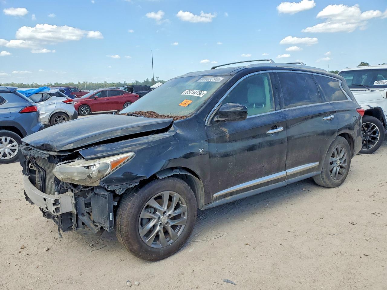 2015 Infiniti Qx60 Base Black vin: 5N1AL0MNXFC540637