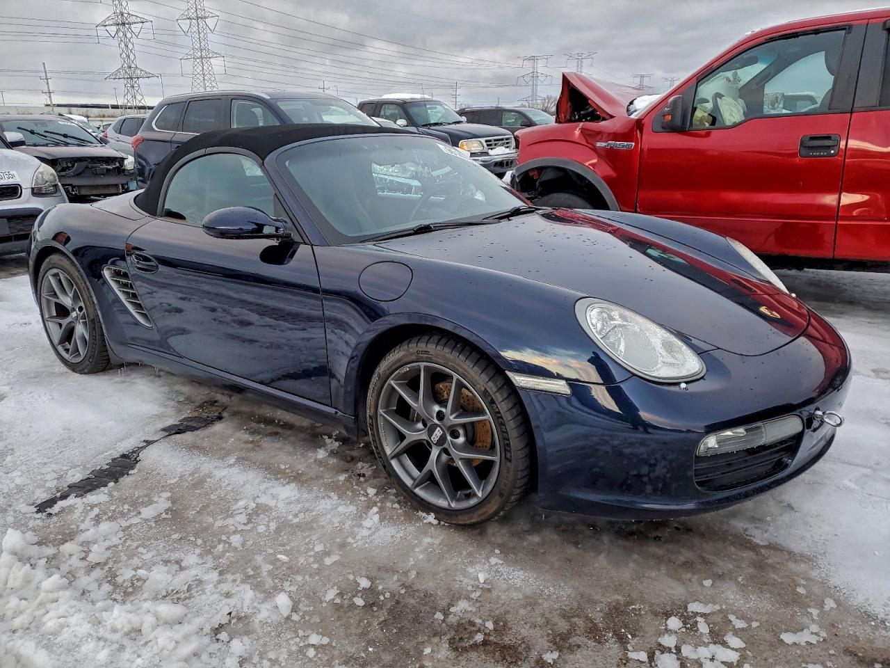 2005 Porsche Boxster Синий vin: WP0CA29895S710153