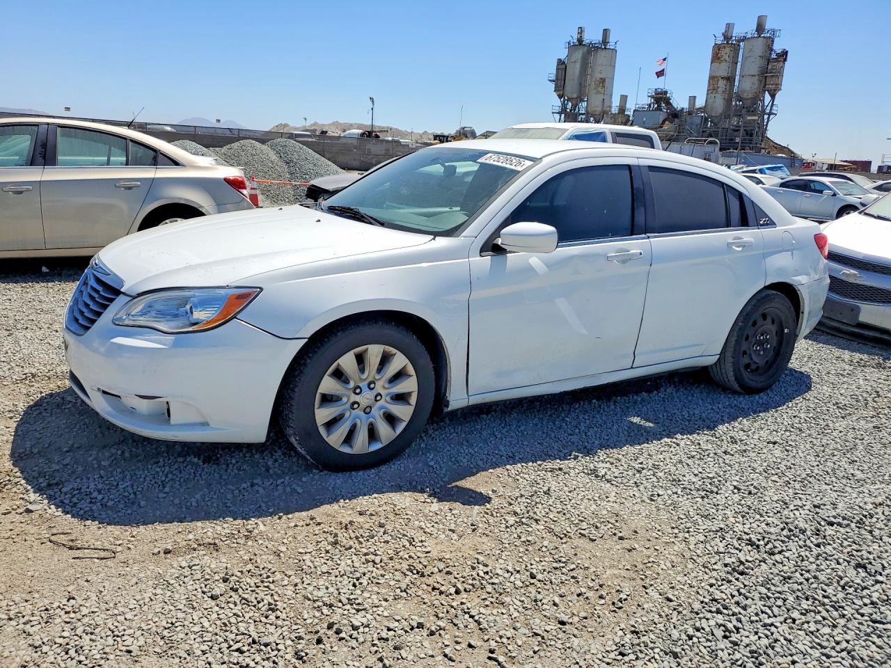 2013 Chrysler 200 Lx White vin: 1C3CCBAB9DN634811