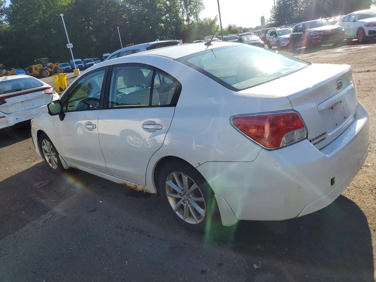 2014 Subaru Impreza Premium White vin: JF1GJAC69EH013670