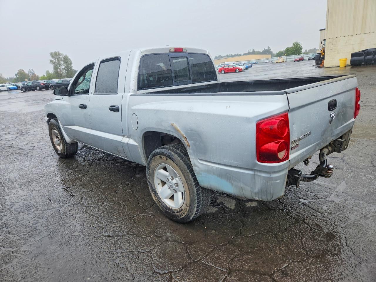 2007 Dodge Dakota Quad Slt Silver vin: 1D7HE48K87S127021