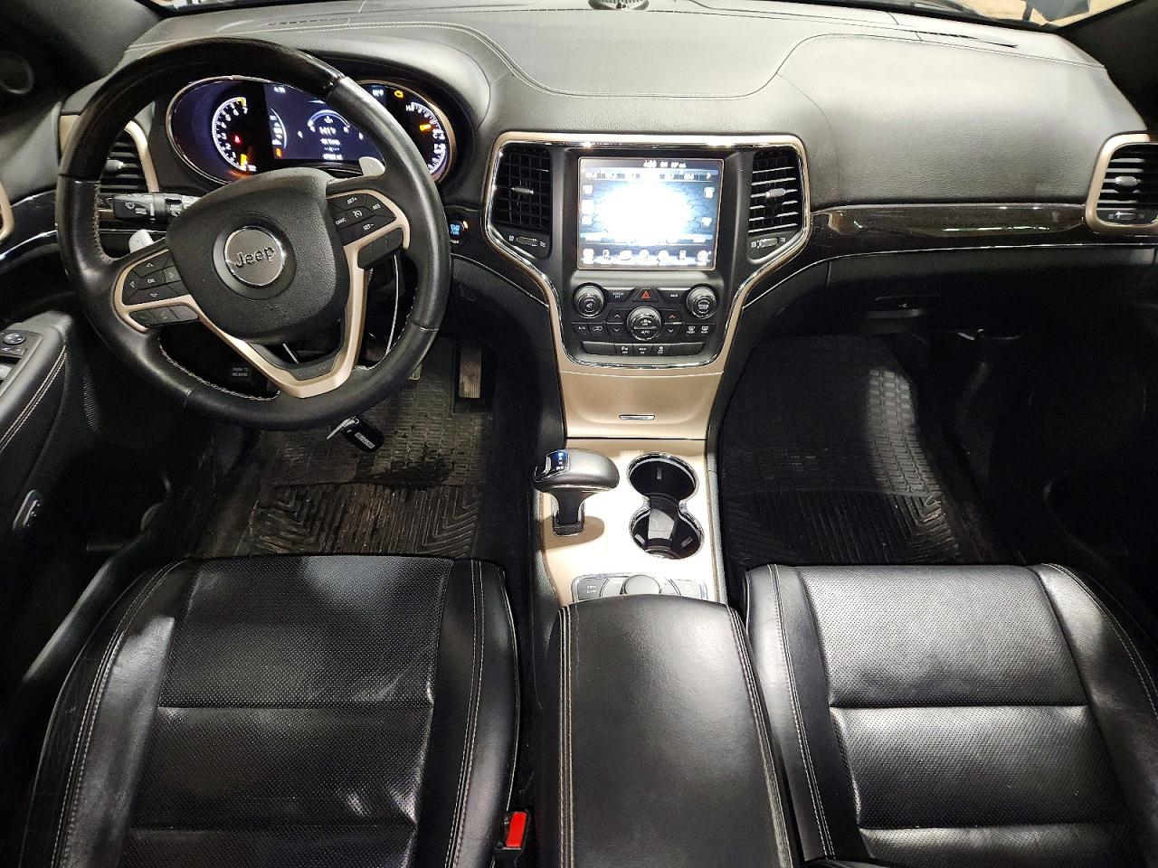 2014 Jeep Grand Cherokee Overland Black vin: 1C4RJFCG4EC386542
