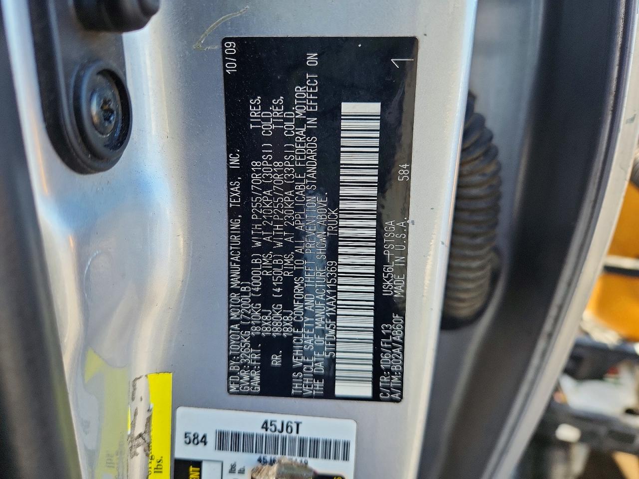 2010 Toyota Tundra Crewmax Sr5 Silver vin: 5TFDW5F1XAX115369