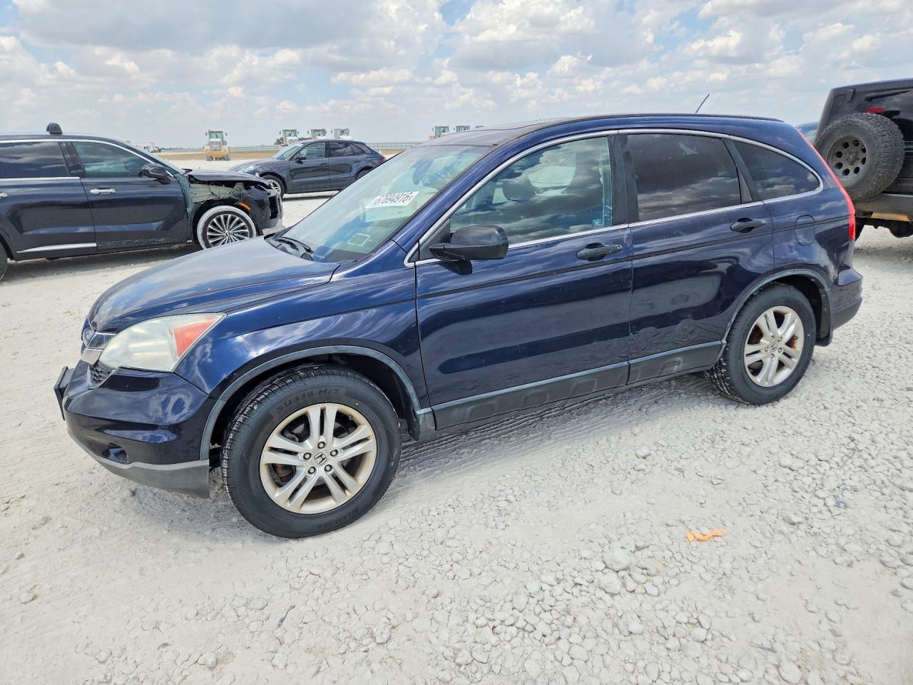 2010 Honda Cr-v Ex Blue vin: 5J6RE4H51AL058015