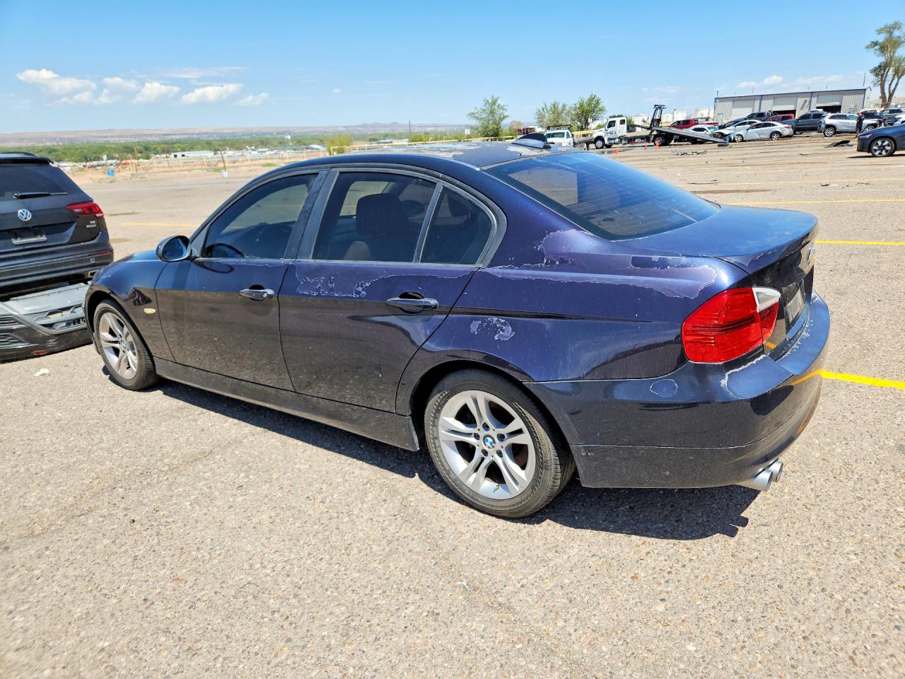 2008 Bmw 328 I Blue vin: WBAVA33538KX87714