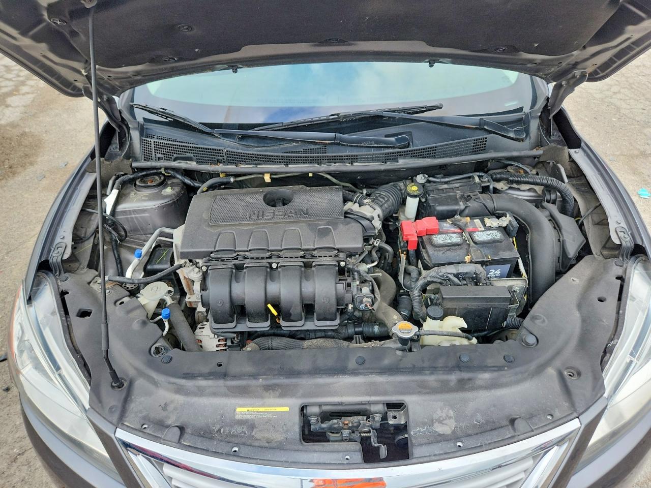 2015 Nissan Sentra S Gray vin: 3N1AB7APXFY343466