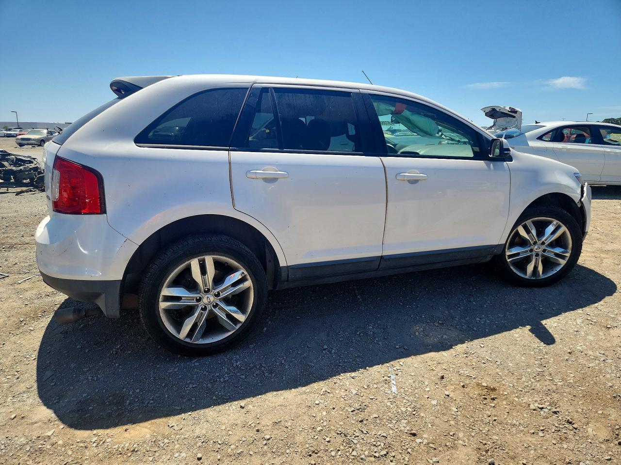 2014 Ford Edge Sel White vin: 2FMDK3JC3EBB31074