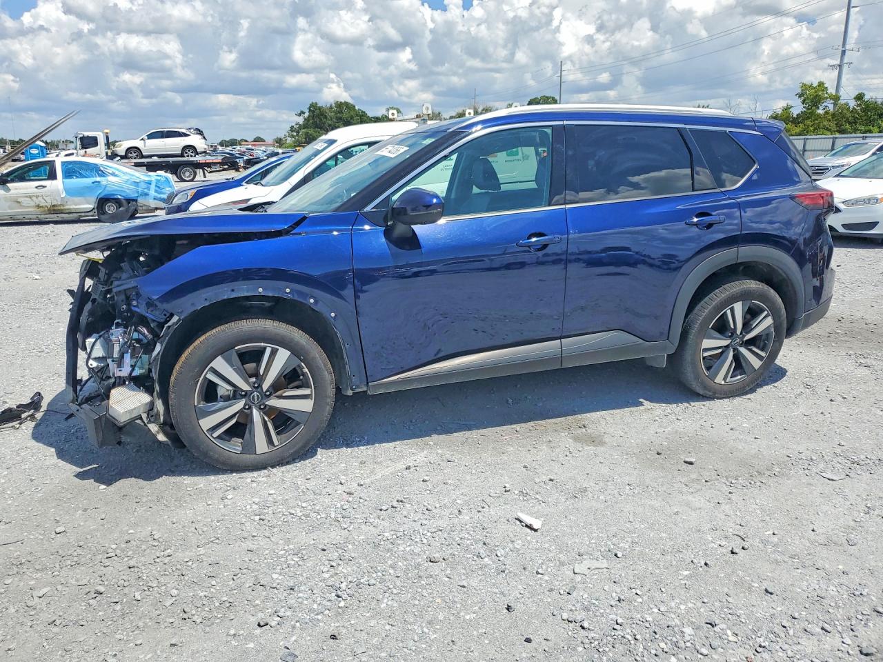 2026 Nissan Rogue Sl Синий vin: 5N1BT3CA6TC687652