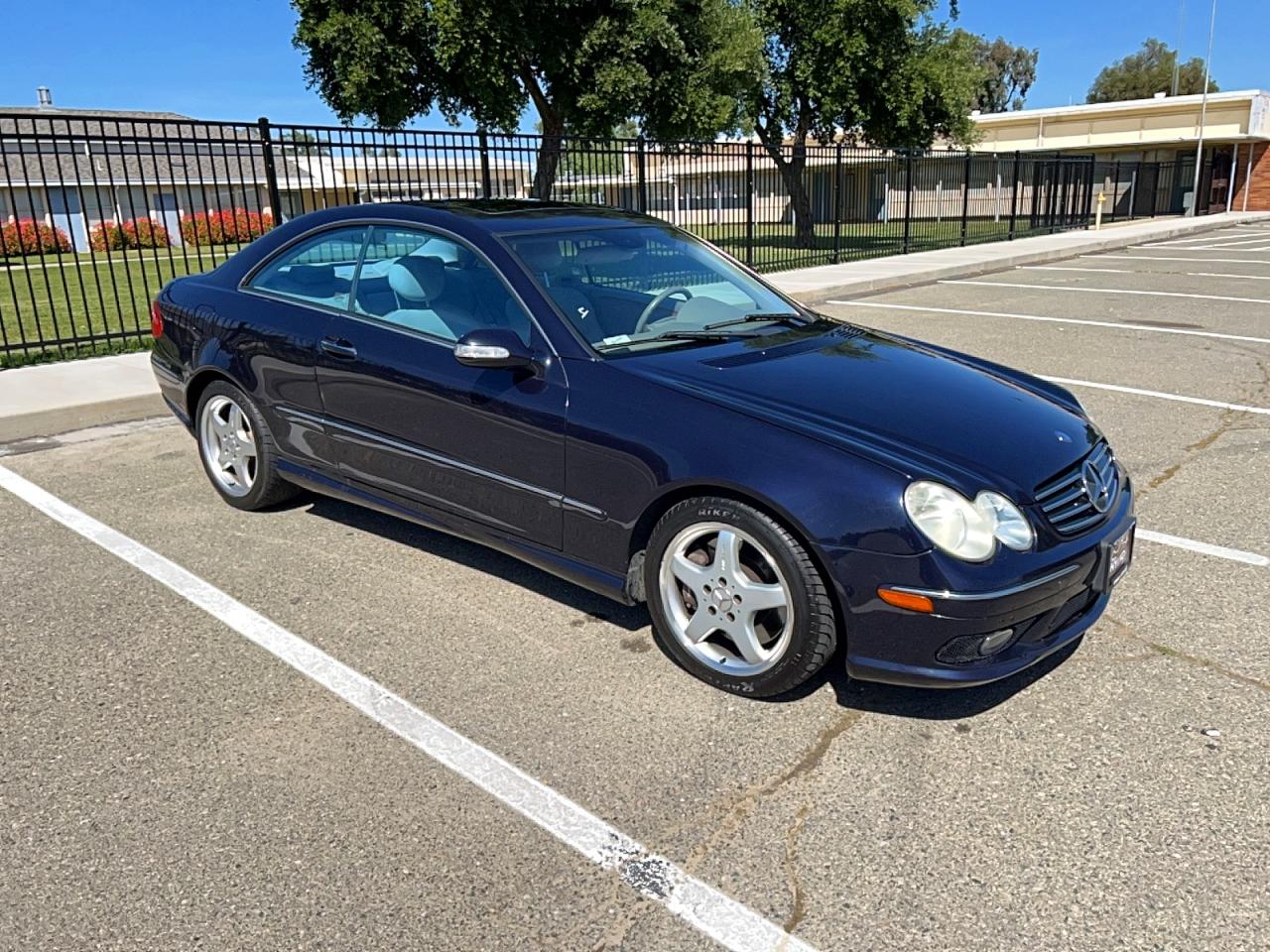 2003 Mercedes-benz Clk 500 Blue vin: WDBTJ75J93F056586