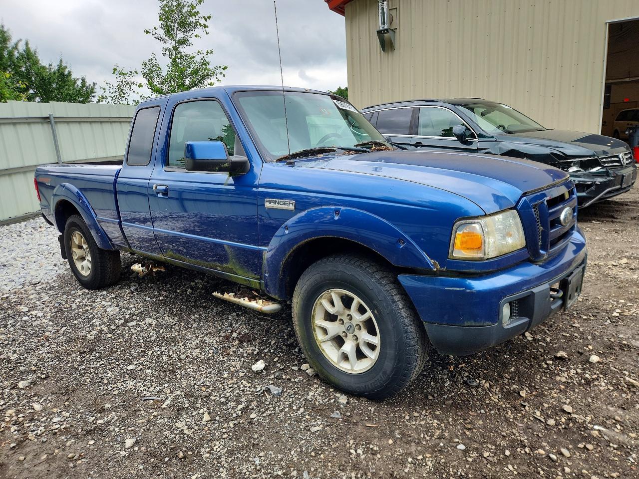 2007 Ford Ranger Super Cab Blue vin: 1FTZR15EX7PA69559