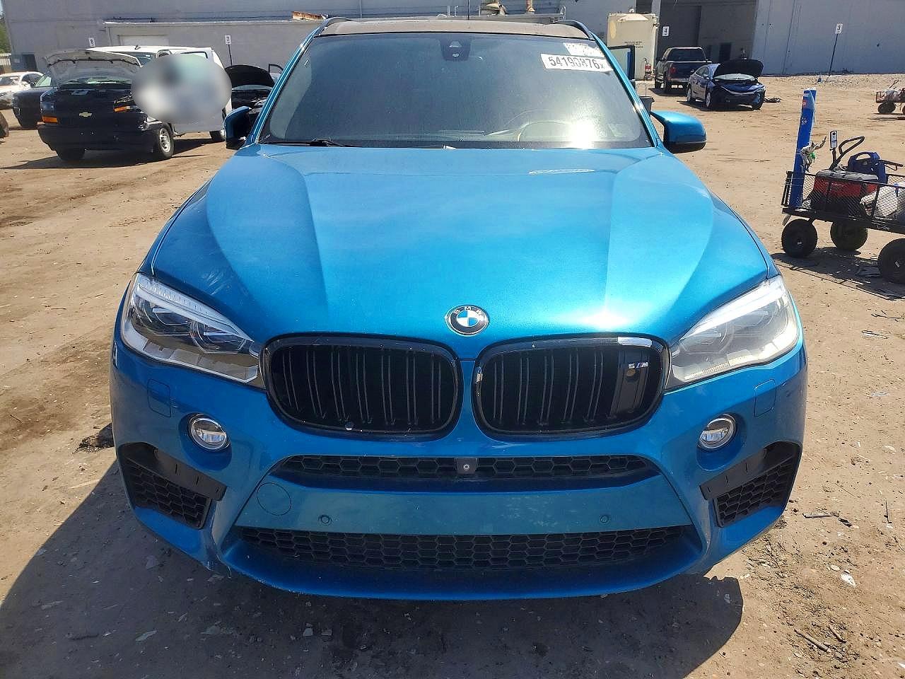 2015 Bmw X5 M Blue vin: 5YMKT6C56F0C89401
