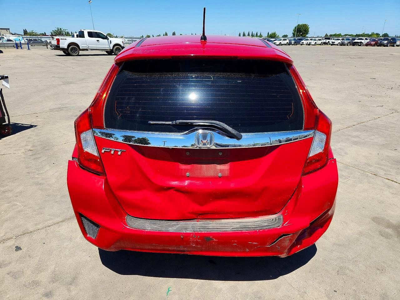 2015 Honda Fit Ex Red vin: 3HGGK5H89FM773492