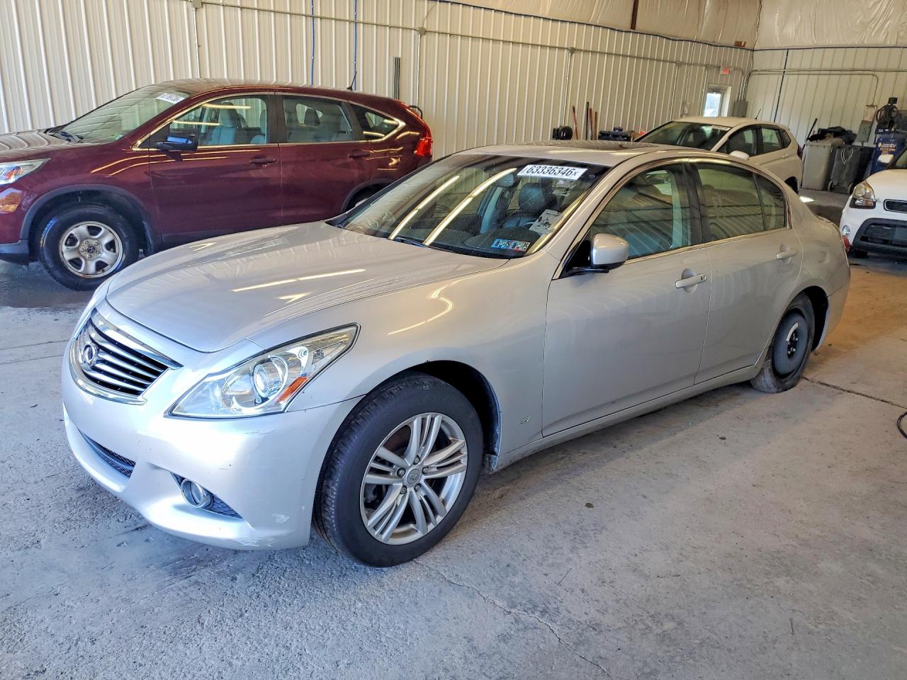 2015 Infiniti Q40 Base Silver vin: JN1CV6AR9FM523049