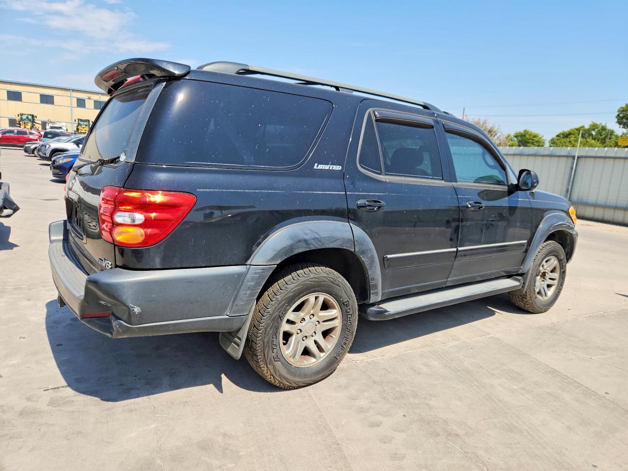 2003 Toyota Sequoia Limited Black vin: 5TDZT38A73S195089