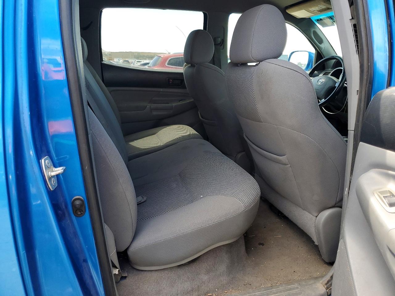 2005 Toyota Tacoma Double Cab Long Bed Blue vin: 5TEMU52N05Z092570