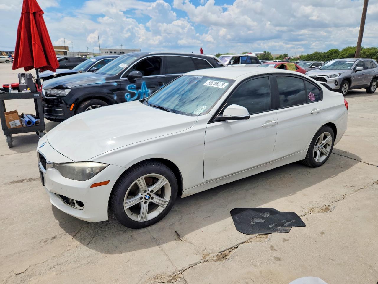 2015 Bmw 320 I White vin: WBA3B1C56FK135840