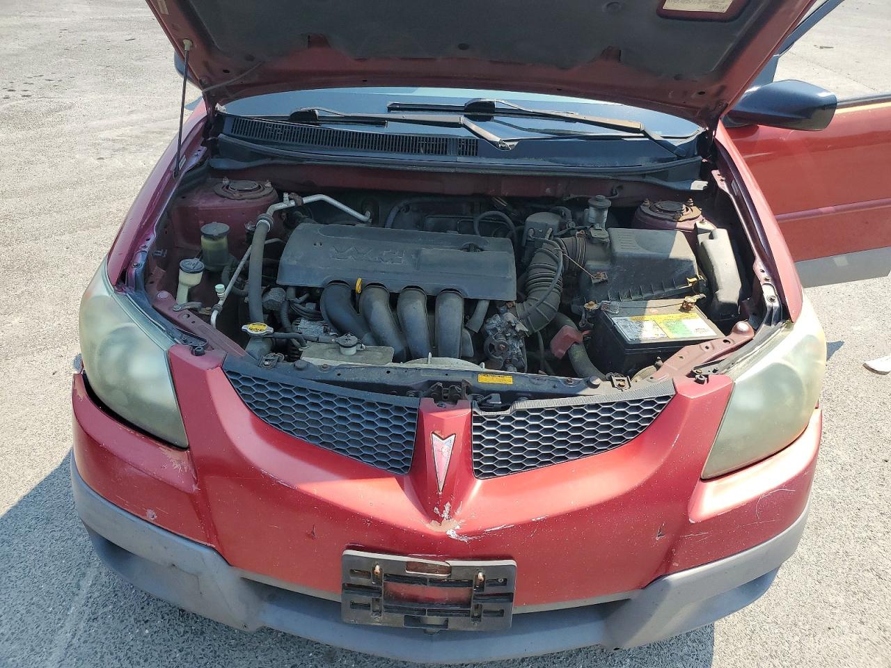 2004 Pontiac Vibe Red vin: 5Y2SL62844Z432467