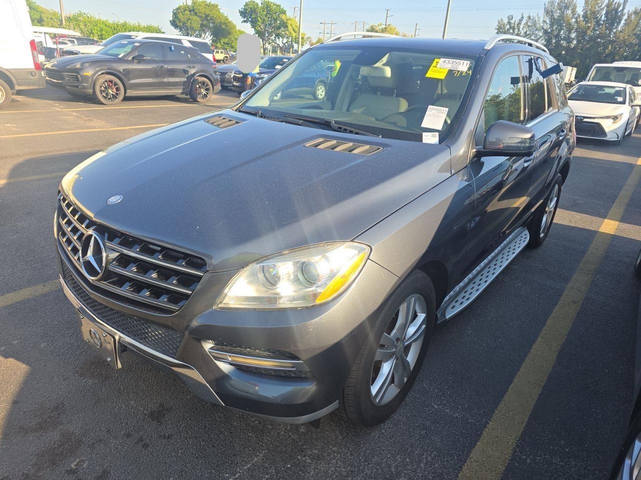 2013 Mercedes-benz Ml 350 4matic   Gray vin: 4JGDA5HB5DA202667