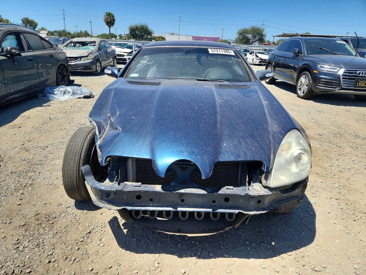 2008 Mercedes-benz Slk 350 Blue vin: WDBWK56F78F176483