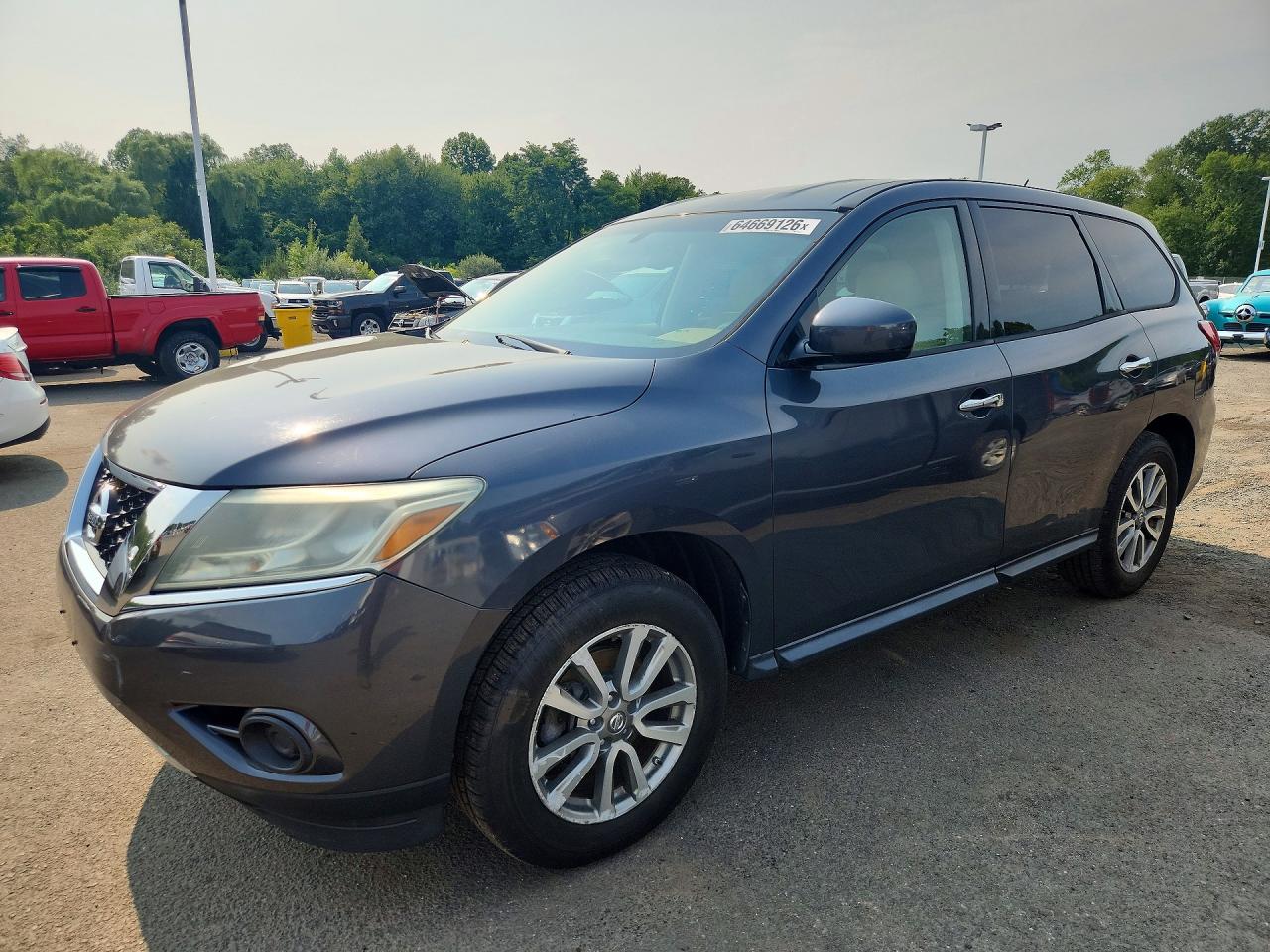 2013 Nissan Pathfinder S Gray vin: 5N1AR2MM1DC645324