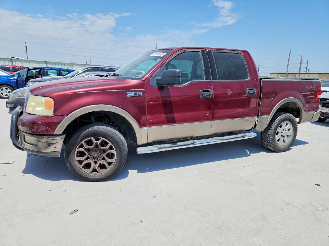 2004 Ford F150 Supercrew Бордовый vin: 1FTPW14524KD64438