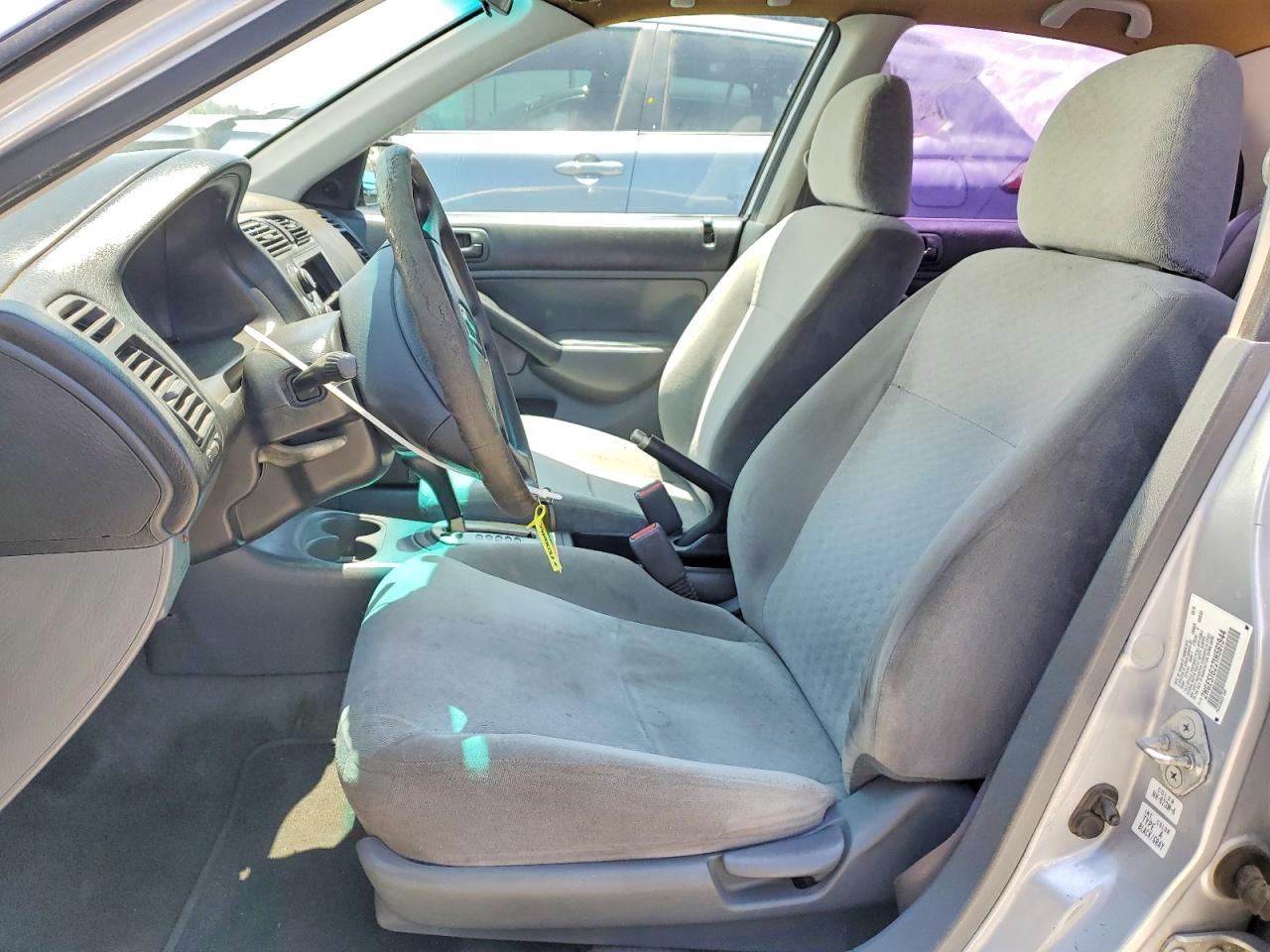 2001 Honda Civic Dx Silver vin: 2HGES16221H561944