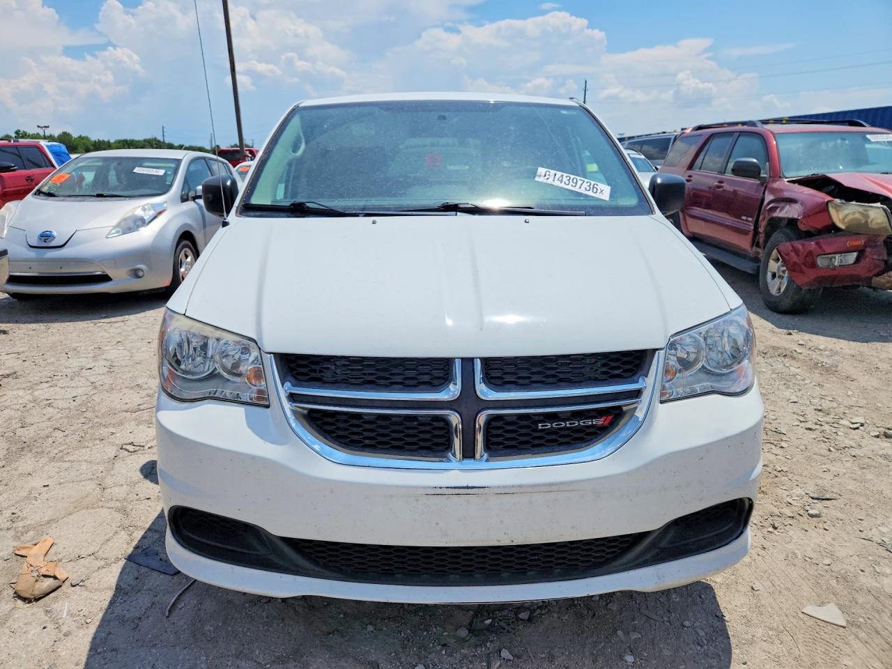 2015 Dodge Grand Caravan Se White vin: 2C4RDGBG0FR568746