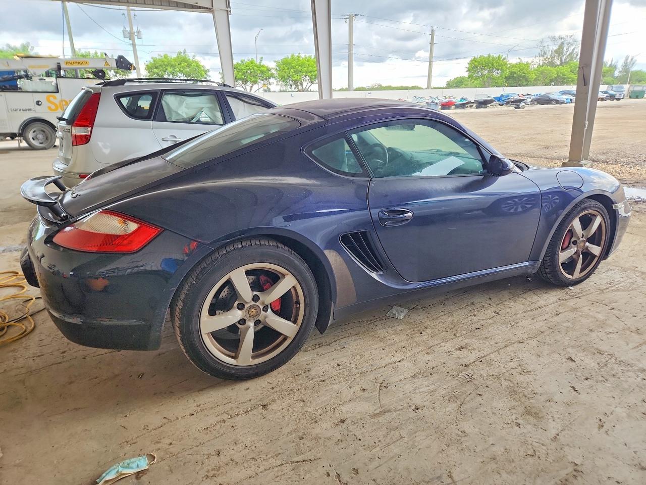 2006 Porsche Cayman S Синий vin: WP0AB29886U783444