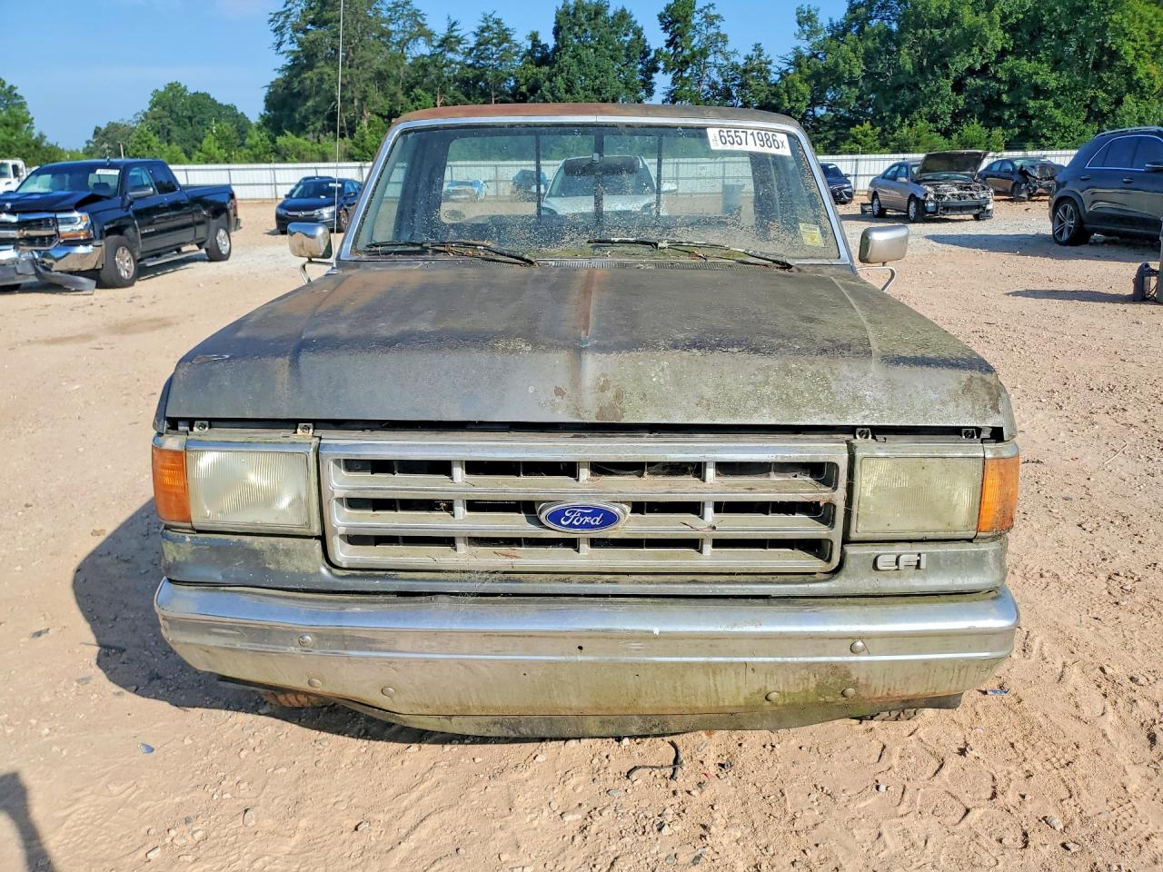 1988 Ford F150 Gray vin: 1FTDF15Y2JNB04868