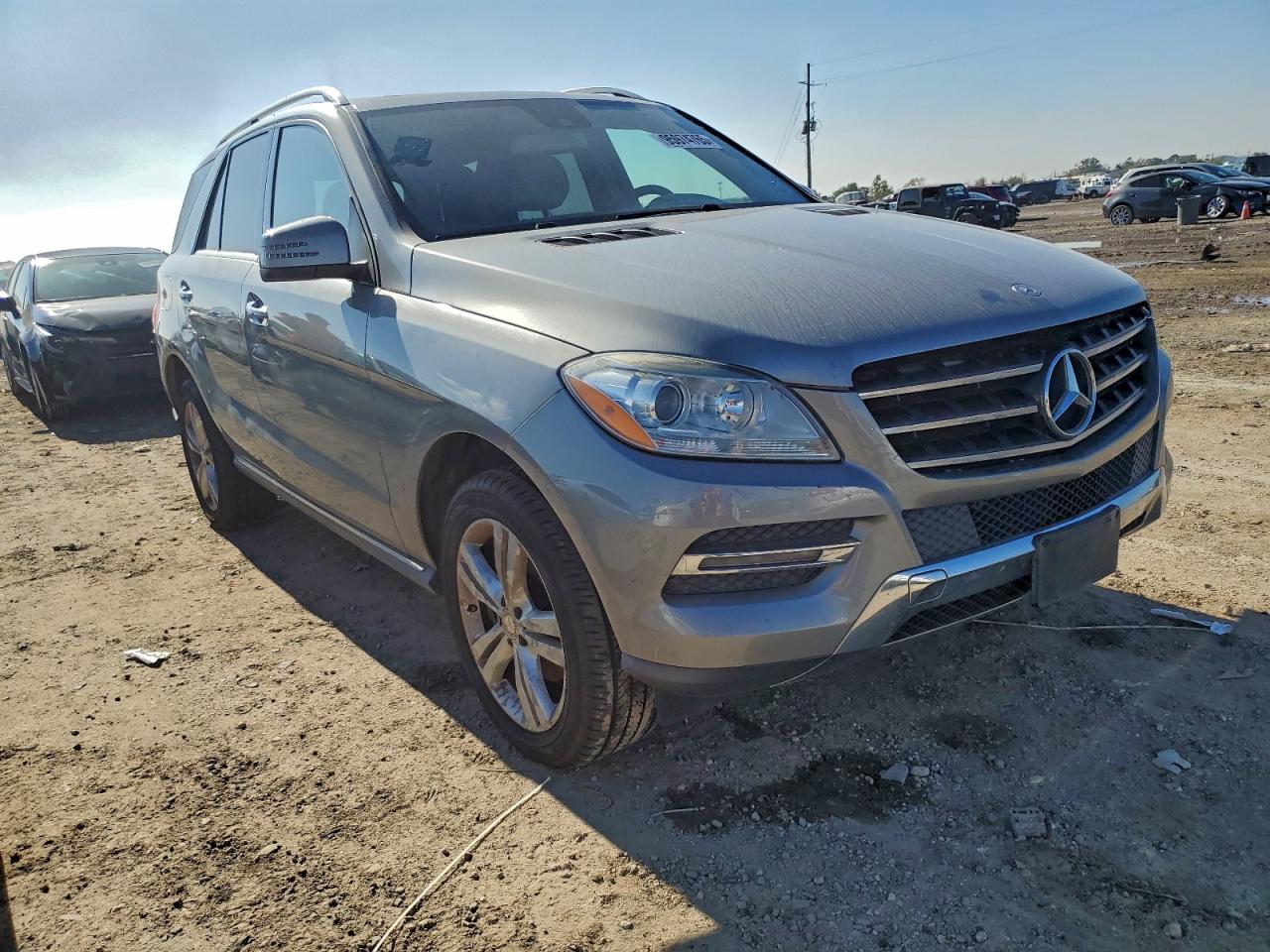 2015 Mercedes-benz Ml 350 Gray vin: 4JGDA5JB9FA608853