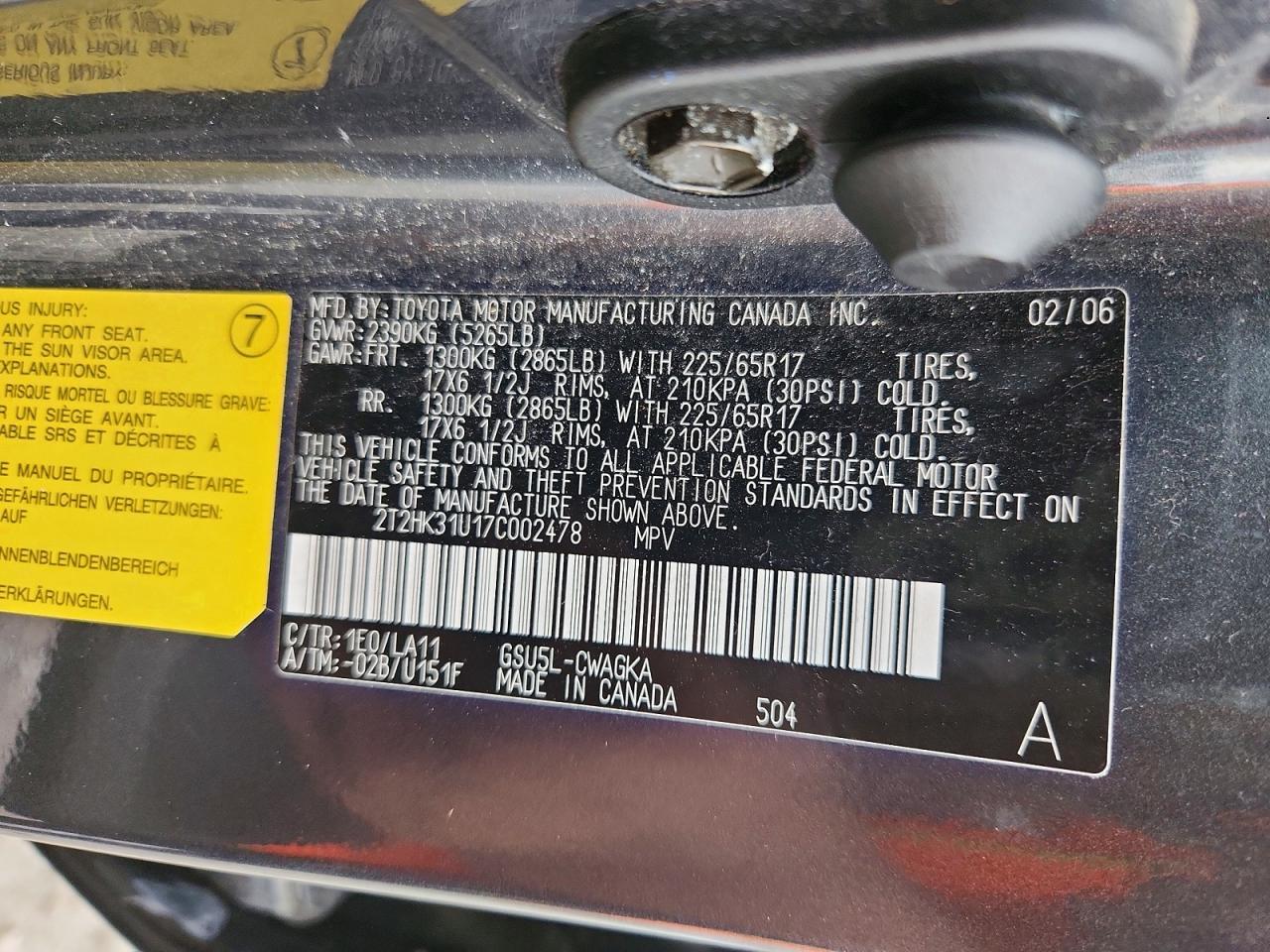 2007 Lexus Rx 350 Gray vin: 2T2HK31U17C002478