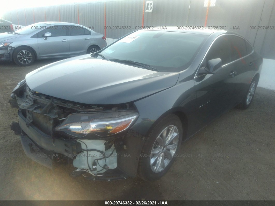 2019 Chevrolet Malibu Lt Gray vin: 1G1ZD5ST1KF136887