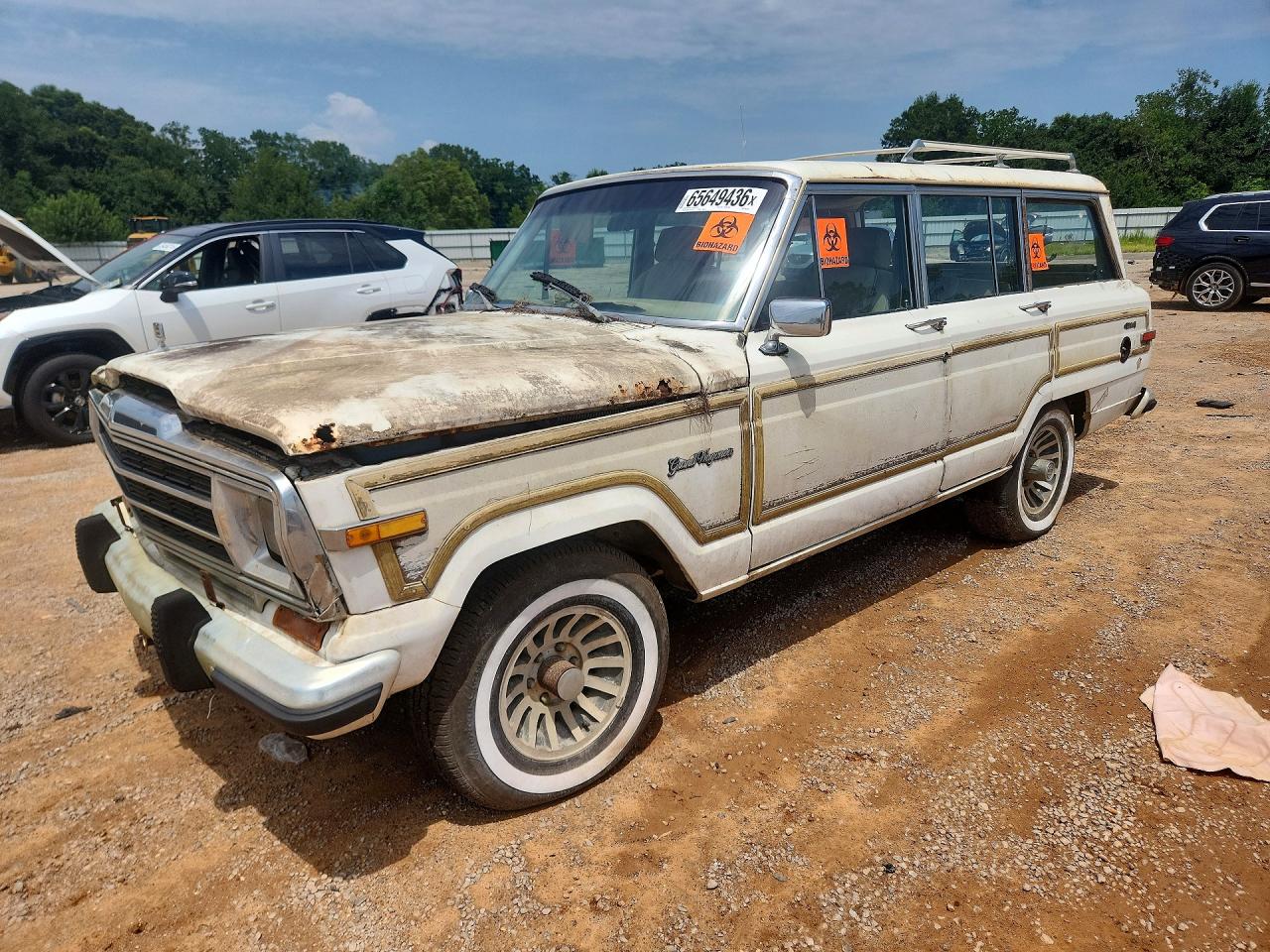 1991 Jeep Grand Wagoneer Белый vin: 1J4GS5872MP801320